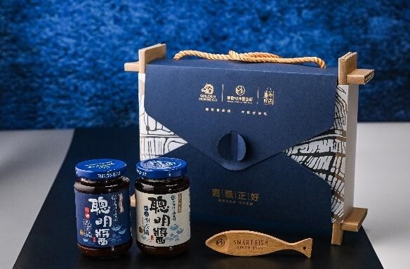 臺中科技大學商設系師生設計作品「嘉義正好聰明醬禮盒」
