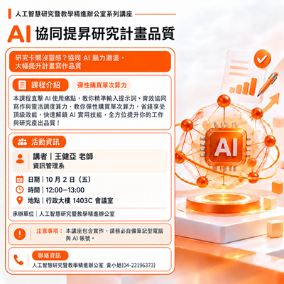 AI協同提昇研究計畫品質圖片